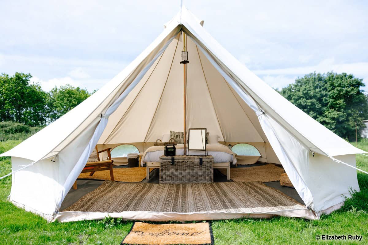 Bell tents photo: Elizabeth Ruby